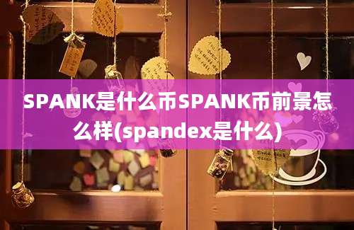 SPANK是什么币SPANK币前景怎么样(spandex是什么)