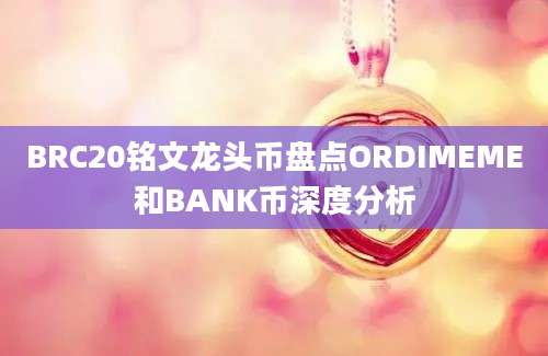 BRC20铭文龙头币盘点ORDIMEME和BANK币深度分析