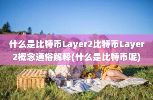 什么是比特币Layer2比特币Layer2概念通俗解释(什么是比特币呢)