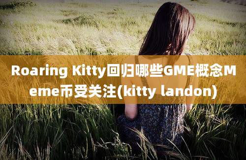 Roaring Kitty回归哪些GME概念Meme币受关注(kitty landon)