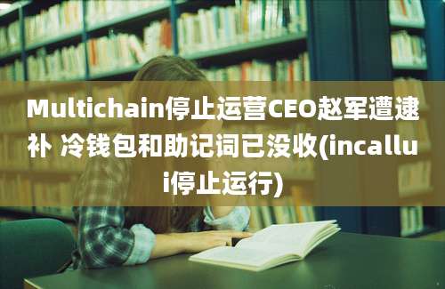 Multichain停止运营CEO赵军遭逮补 冷钱包和助记词已没收(incallui停止运行)