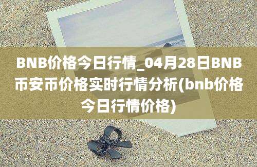 BNB价格今日行情_04月28日BNB币安币价格实时行情分析(bnb价格今日行情价格)