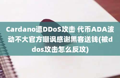 Cardano遭DDoS攻击 代币ADA波动不大官方嘲讽感谢黑客送钱(被ddos攻击怎么反攻)