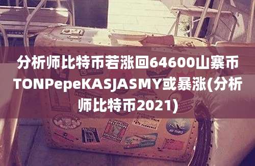 分析师比特币若涨回64600山寨币TONPepeKASJASMY或暴涨(分析师比特币2021)