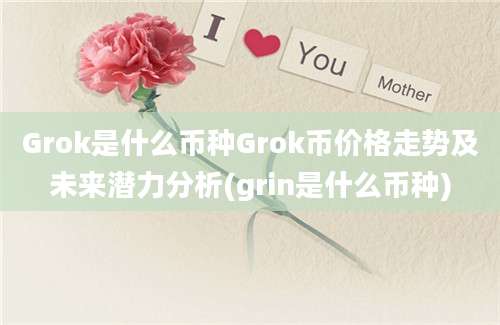 Grok是什么币种Grok币价格走势及未来潜力分析(grin是什么币种)