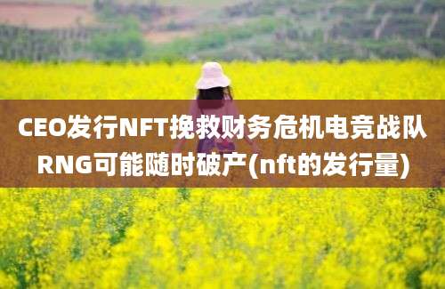 CEO发行NFT挽救财务危机电竞战队RNG可能随时破产(nft的发行量)