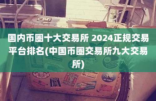 国内币圈十大交易所 2024正规交易平台排名(中国币圈交易所九大交易所)