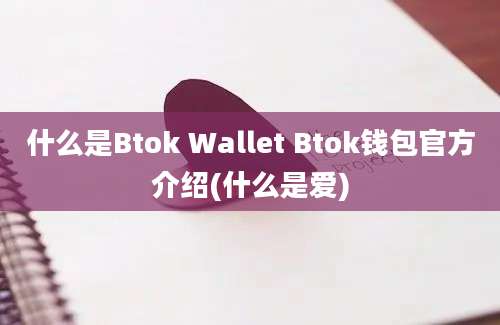 什么是Btok Wallet Btok钱包官方介绍(什么是爱)