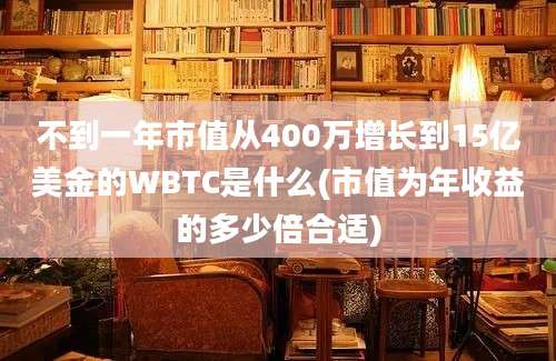 不到一年市值从400万增长到15亿美金的WBTC是什么(市值为年收益的多少倍合适)