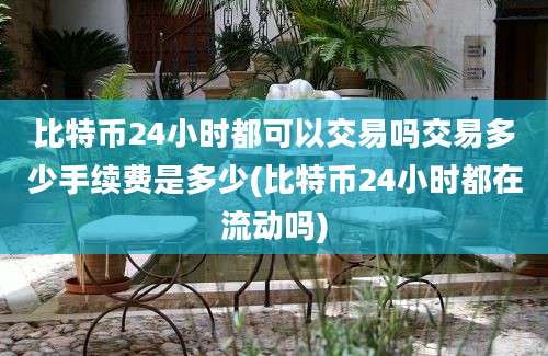 比特币24小时都可以交易吗交易多少手续费是多少(比特币24小时都在流动吗)