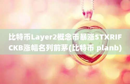 比特币Layer2概念币暴涨STXRIFCKB涨幅名列前茅(比特币 planb)