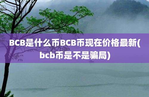 BCB是什么币BCB币现在价格最新(bcb币是不是骗局)