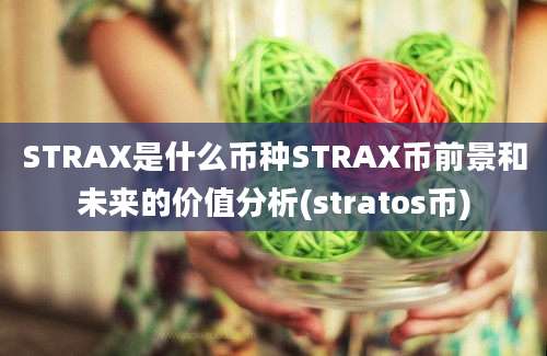 STRAX是什么币种STRAX币前景和未来的价值分析(stratos币)