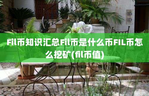 Fil币知识汇总Fil币是什么币FIL币怎么挖矿(fil币值)