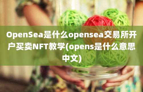 OpenSea是什么opensea交易所开户买卖NFT教学(opens是什么意思中文)