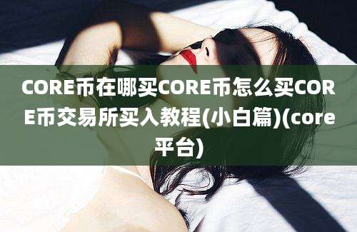 CORE币在哪买CORE币怎么买CORE币交易所买入教程(小白篇)(core平台)