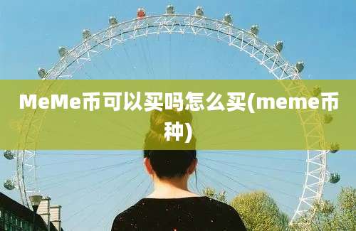 MeMe币可以买吗怎么买(meme币种)