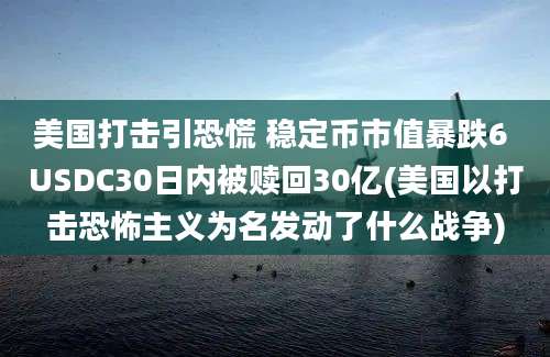 美国打击引恐慌 稳定币市值暴跌6 USDC30日内被赎回30亿(美国以打击恐怖主义为名发动了什么战争)