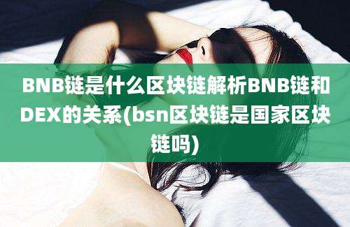 BNB链是什么区块链解析BNB链和DEX的关系(bsn区块链是国家区块链吗)