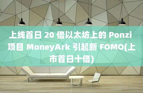 上线首日 20 倍以太坊上的 Ponzi 项目 MoneyArk 引起新 FOMO(上市首日十倍)