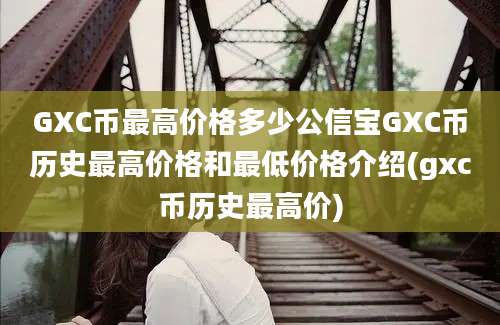 GXC币最高价格多少公信宝GXC币历史最高价格和最低价格介绍(gxc币历史最高价)