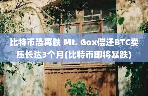 比特币恐再跌 Mt. Gox偿还BTC卖压长达3个月(比特币即将暴跌)