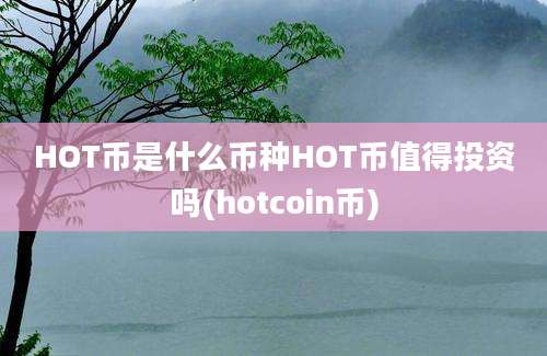 HOT币是什么币种HOT币值得投资吗(hotcoin币)