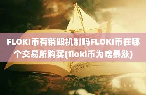 FLOKI币有销毁机制吗FLOKI币在哪个交易所购买(floki币为啥暴涨)