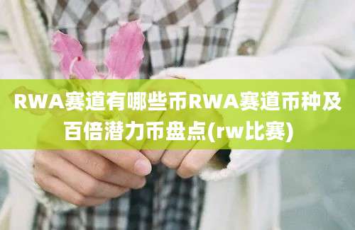 RWA赛道有哪些币RWA赛道币种及百倍潜力币盘点(rw比赛)