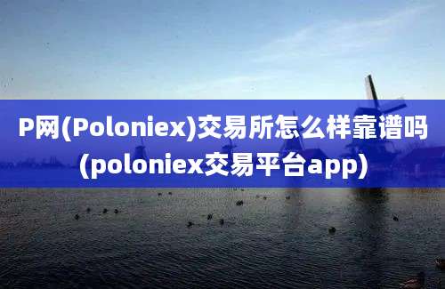 P网(Poloniex)交易所怎么样靠谱吗(poloniex交易平台app)