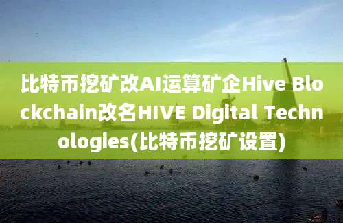 比特币挖矿改AI运算矿企Hive Blockchain改名HIVE Digital Technologies(比特币挖矿设置)