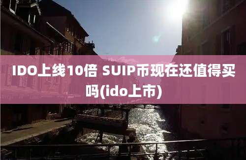 IDO上线10倍 SUIP币现在还值得买吗(ido上市)