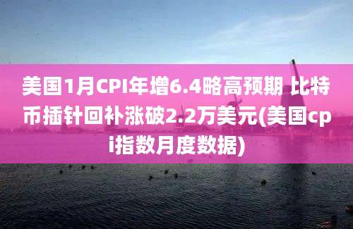 美国1月CPI年增6.4略高预期 比特币插针回补涨破2.2万美元(美国cpi指数月度数据)