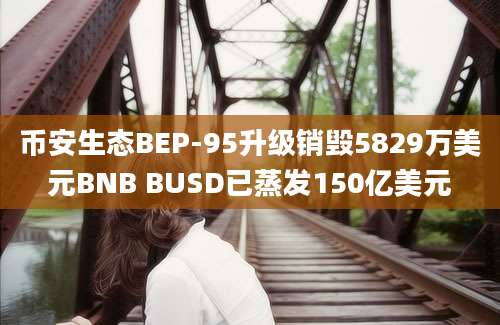 币安生态BEP-95升级销毁5829万美元BNB BUSD已蒸发150亿美元