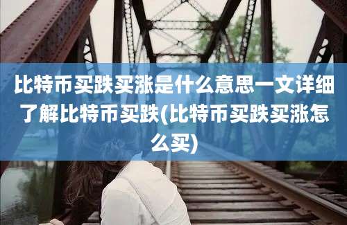 比特币买跌买涨是什么意思一文详细了解比特币买跌(比特币买跌买涨怎么买)