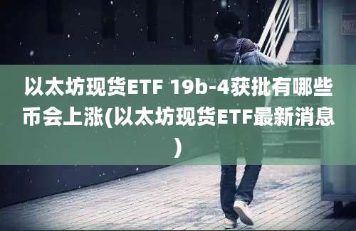 以太坊现货ETF 19b-4获批有哪些币会上涨(以太坊现货ETF最新消息)