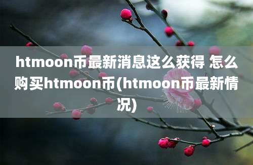 htmoon币最新消息这么获得 怎么购买htmoon币(htmoon币最新情况)