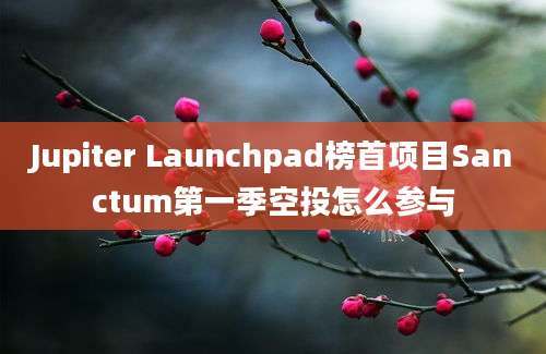 Jupiter Launchpad榜首项目Sanctum第一季空投怎么参与