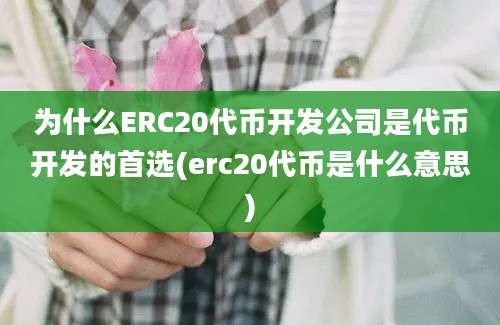 为什么ERC20代币开发公司是代币开发的首选(erc20代币是什么意思)