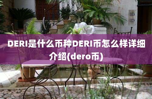 DERI是什么币种DERI币怎么样详细介绍(dero币)