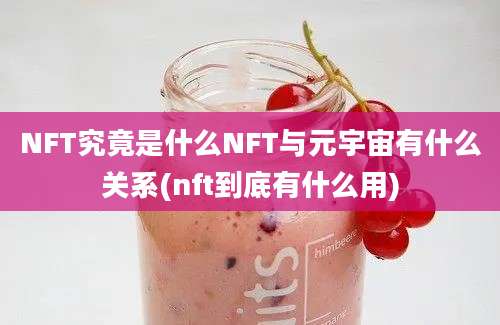 NFT究竟是什么NFT与元宇宙有什么关系(nft到底有什么用)