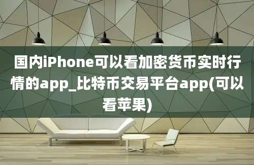 国内iPhone可以看加密货币实时行情的app_比特币交易平台app(可以看苹果)