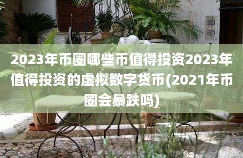 2023年币圈哪些币值得投资2023年值得投资的虚拟数字货币(2021年币圈会暴跌吗)