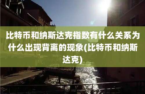 比特币和纳斯达克指数有什么关系为什么出现背离的现象(比特币和纳斯达克)