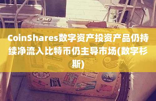 CoinShares数字资产投资产品仍持续净流入比特币仍主导市场(数字杉斯)