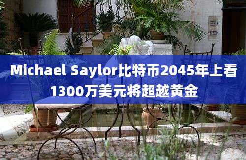 Michael Saylor比特币2045年上看1300万美元将超越黄金