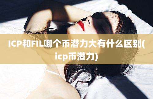 ICP和FIL哪个币潜力大有什么区别(icp币潜力)