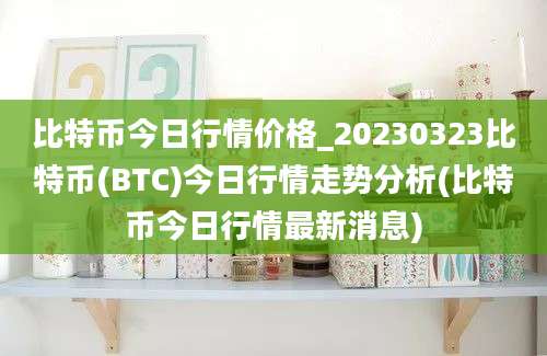 比特币今日行情价格_20230323比特币(BTC)今日行情走势分析(比特币今日行情最新消息)