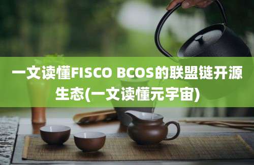 一文读懂FISCO BCOS的联盟链开源生态(一文读懂元宇宙)