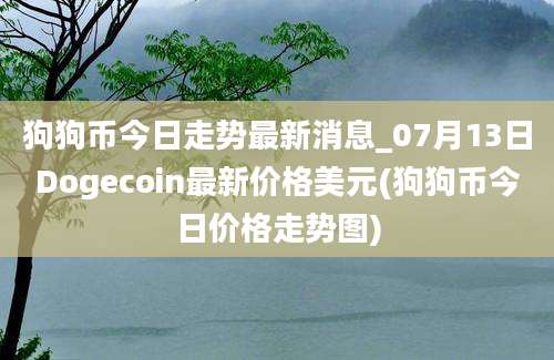 狗狗币今日走势最新消息_07月13日Dogecoin最新价格美元(狗狗币今日价格走势图)